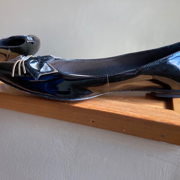 KATE SPADE NATASHA EMBELLISHED CAT FLATS SIZE 8 - Picture 5 of 16